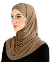 Winter Warm COTTON Amira Hijab 2 piece Head Scarf Women's/Junior Petite size